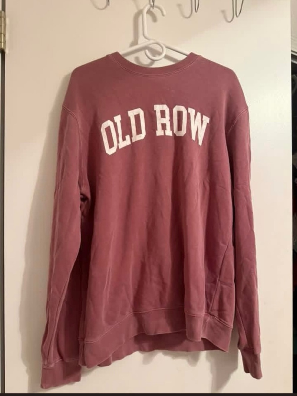 OLD ROW Women's Crewneck Sweatshirt in Mauve Pink